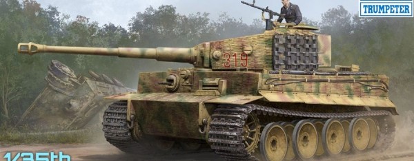 Byggmodell tank - Pz.Kpfw.VI Ausf.E Tiger I - 1:35 - Trumpeter