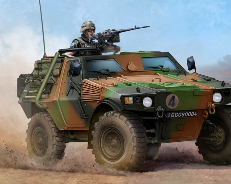 Byggmodell stridsfordon - French VBL Armour Car - 1:35 - Trumpeter