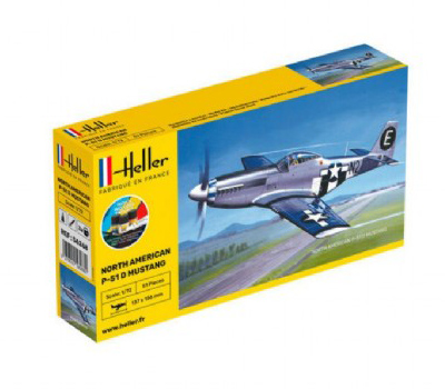 Byggmodell flygplan - P-51D Mustang SE - 1:72 Heller