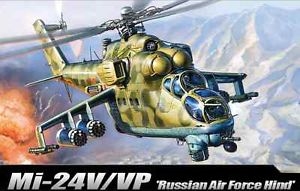 Byggmodell helikopter - Mi-24V/Vp Hind E - 1:72 - Academy