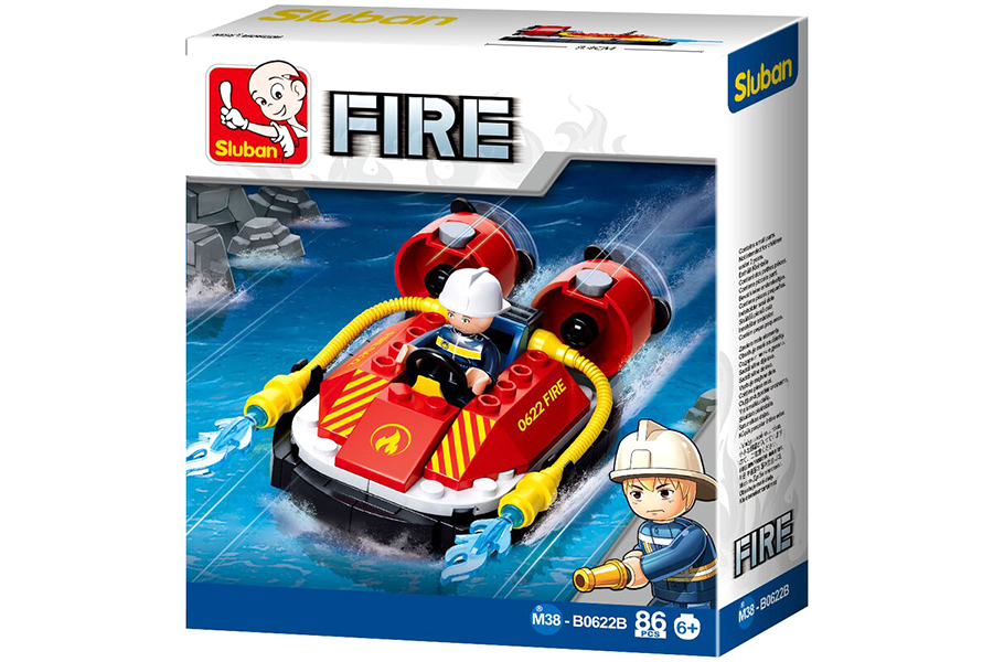 Fire Brigade Hovercraft - B0622B - Sluban