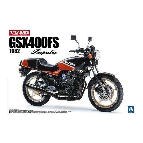 Byggmodell motocykel - Suzuki GSX400FS Impulse - 1:12 - Aoshima