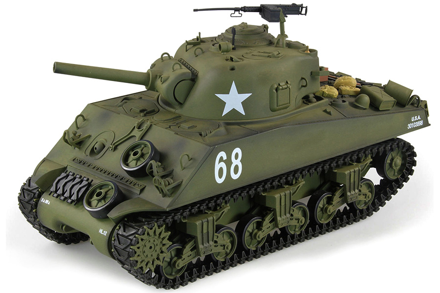 Radiostyrd stridsvagn - 1:16 - Sherman Met.vxl - 2,4Ghz - BB+IR - RTR