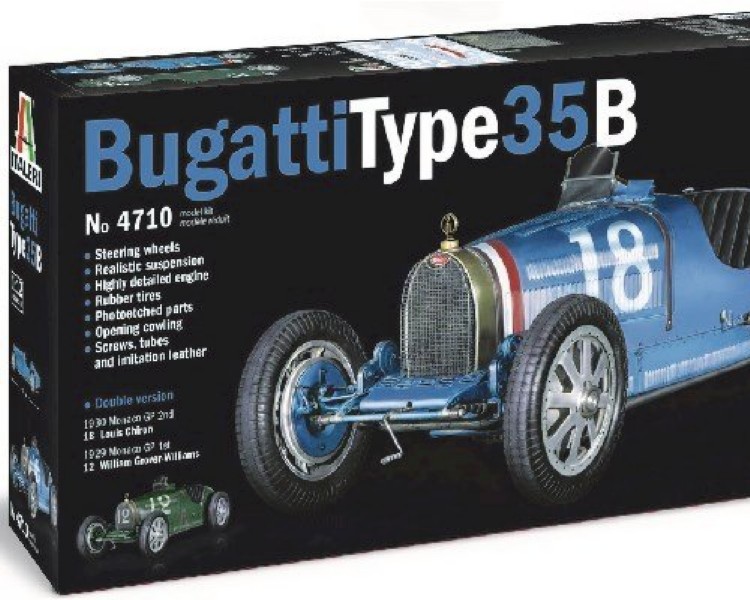 Byggmodell bil - Bugatti Type 35B - 1:12 - Italieri