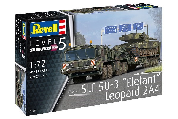 Byggmodell Stridsvagn - SLT 50-3 Elefant Leopard 2A4 - 1:72-  Revell