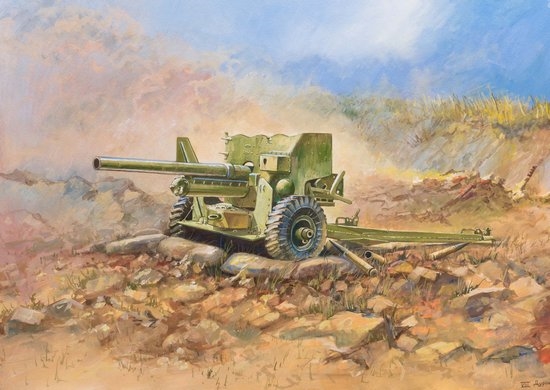 Byggmodell stridsfordon - British Anti Tank Gun - 1:35 - Zvezda