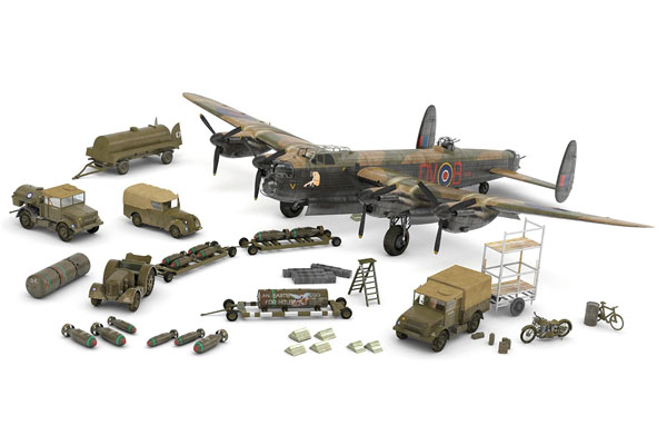 Byggmodell flygplan - RAF Bomber Command, Gåvo Set - 1:72 - Airfix
