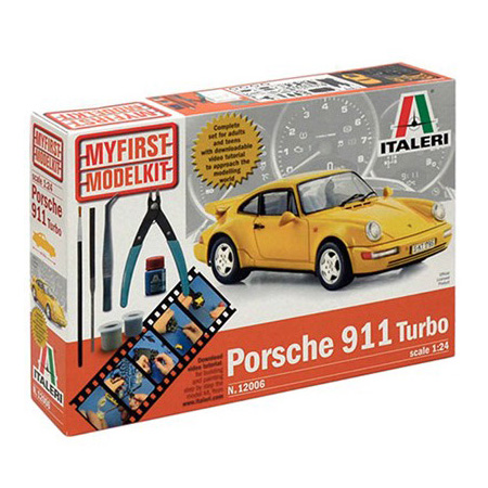 Byggmodell bil - My First Model Kit - Porsche 911 Turbo  Compl.  Set - 1:24 - IT