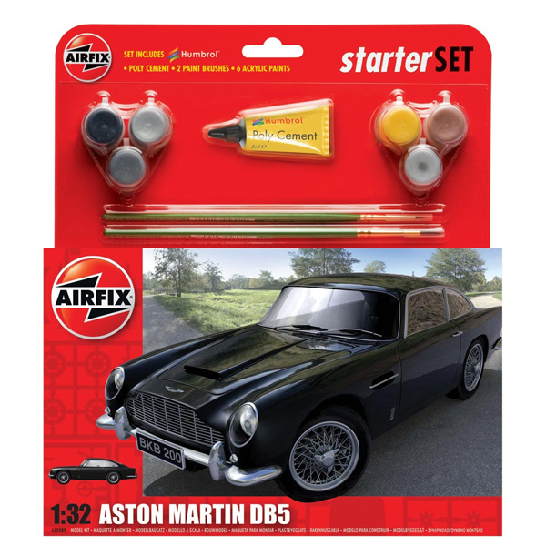 Byggmodell bil - Aston Martin DB5 - Gift Set - 1:32 -Airfix