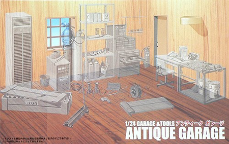 Byggmodell - Antique Garage - 1:24 - FJ