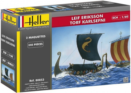 Byggmodell båt - Leif Eriksson o Torf Karlsefni Viking - 1:60 - HE
