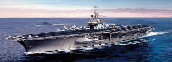 Byggmodell krigsfartyg - USS Saratoga CV-60 - 1:720 - IT