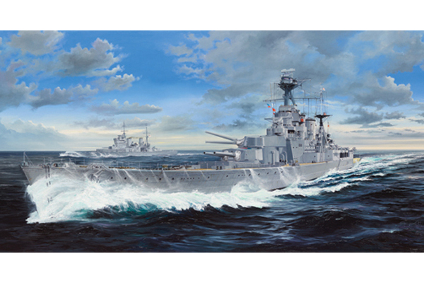 Byggmodell krigsfartyg - HMS Hood L132 cm - 1:200 - TR