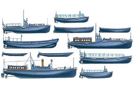 Byggmodell krigsfartyg -  IJN Utility boat Set - 1:350 - Tamiya
