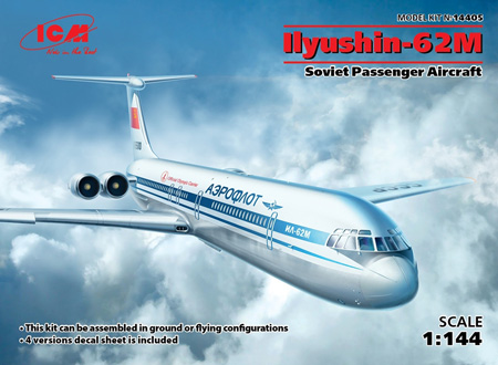 Flygplansmodell - Ilyushin-62M, passenger aircraft - 1:144 - ICM
