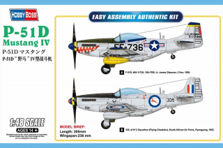 Byggmodell flygplan - P-51D Mustang IV 1:48 HobbyBoss