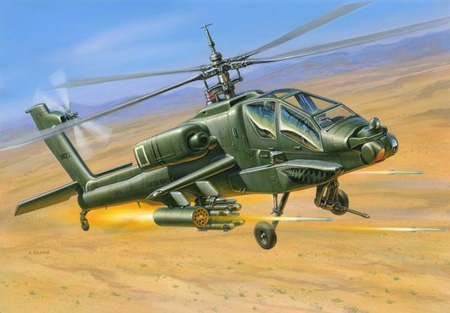 Modellhelikopter - AH-64 Apache USAttack helicopter - 1:144 - Zvezda