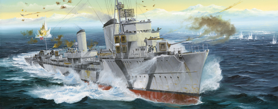 Byggmodell krigsfartyg - Zerstorer Z-30, 1942 - 1:700 - TR