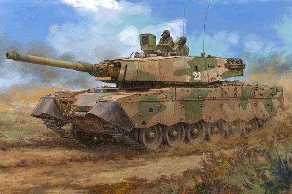 Byggmodell stridsvagn - South African Olifant MK1B MBT - 1:35 - HB