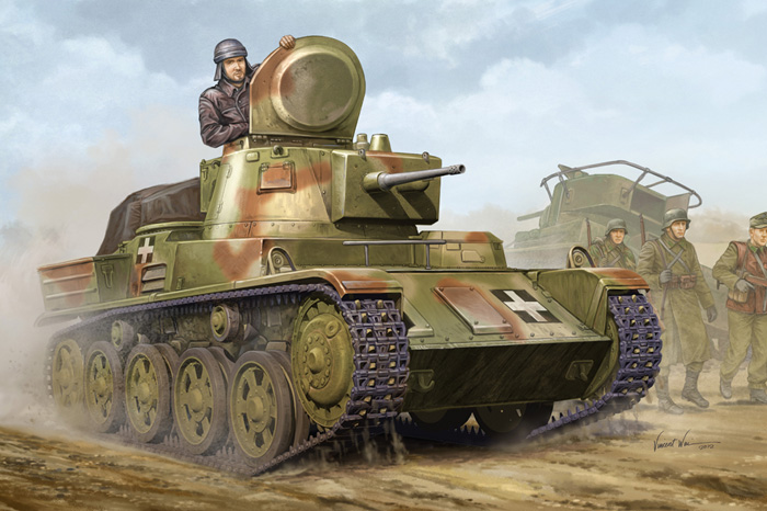 Byggmodell stridsvagn - Hungarian Light Tank 38M Toldi II(B40) SE - 1:35 - HB