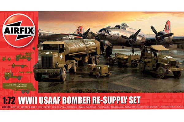 Byggmodell diorma - USAAF 8TH Airforce Bomber Resupply Set - 1:72 - AirFix