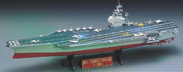 Byggmodell krigsfartyg - CVN 68 USS Nimiz - 1:800 - Academy