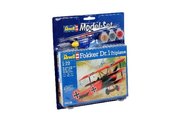 Byggmodell flygplan - Model Set Fokker DR, 1 Triplane - 1:72 - Revell