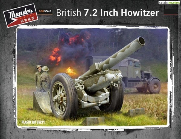 Byggmodell stridsfordon - 7.2 Inch Howitzer 1:35 Thunder Models