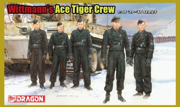 Byggmodell gubbar - Wittmann’s Ace Tiger Crew (5 Figure Set) - 1:35 - Dragon