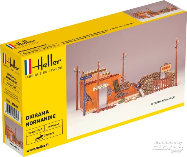 Byggmodell diorama - Normandie - 1:35 - Heller