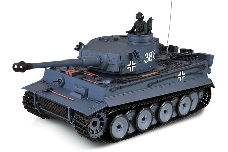 Radiostyrd stridsvagn - 1:16 - Tiger I - 2,4Ghz - Met vxl - BB+IR - RTR