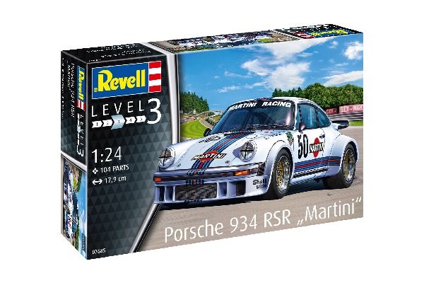 Byggmodell bil - Porsche 934 RSR Martini - 1:24 - Revell