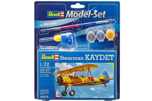 Byggmodell Starter Set - Stearman Kaydet, 1:72, Revell, 04676