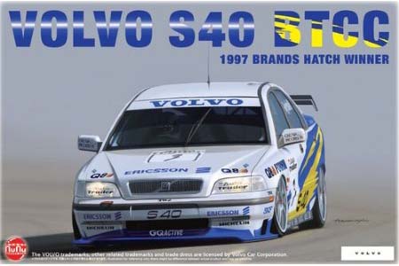Byggmodell Bil - Volvo S40 1997 BTCC Brands Hatch Winner 1:24 NuNu