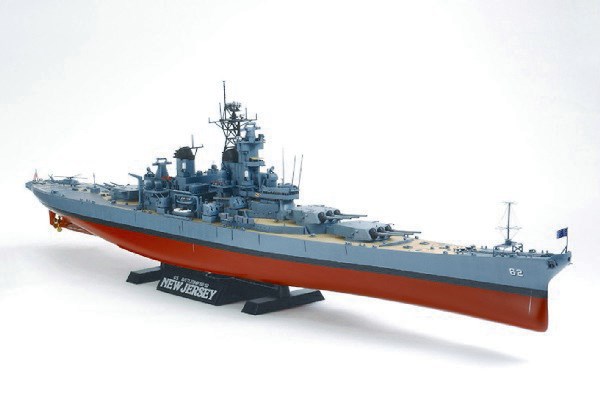 Byggmodell krigsfartyg - U.S. Battleship BB-62 New Jersey (w/Detail) - 1:350 - Tamiya