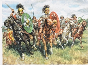 Byggmodell gubbar - Roman Cavalry - 1:72 - Italieri