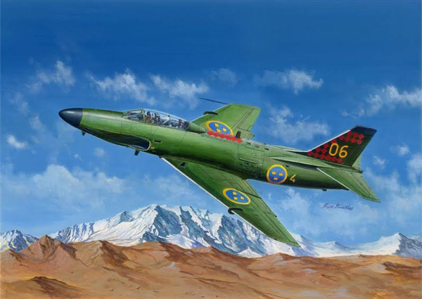 Flygplansmodell - Saab J-32B:E Lansen - 1:48 - HB