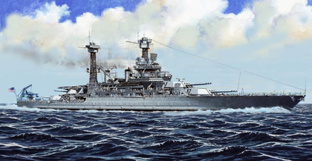 Byggmodell krigsfartyg - USS California BB-44, 1941 - 1:700 - TR