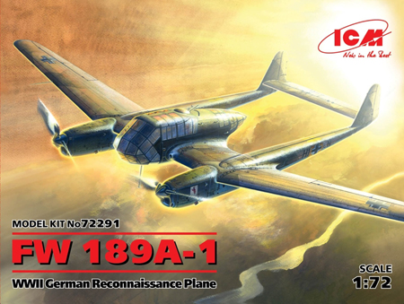 Byggmodell flygplan - FW 189A-1, WWII German Recon - 1:72 - ICM