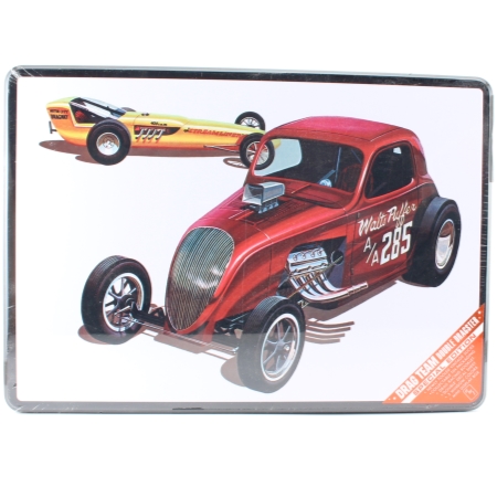 Byggmodell bil - DOUBLE DRAGSTER Collectors Tin - 1:25 - AMT