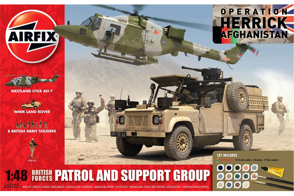Byggmodell - British Forces, Patrol and Support group - 1:48
